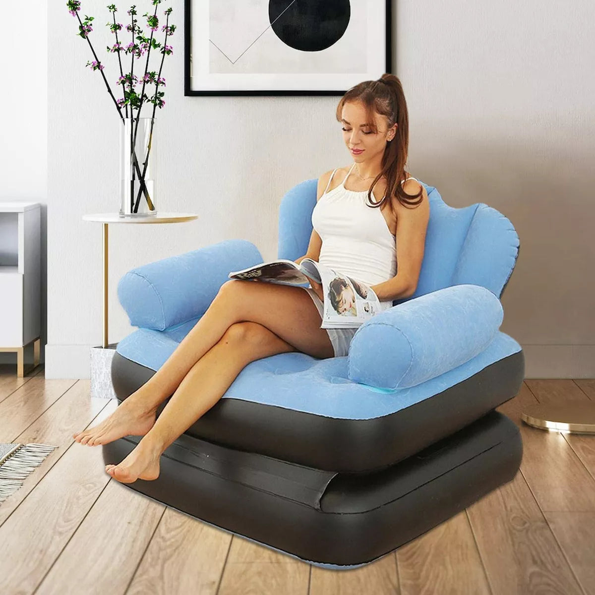 Sofa cama inflable