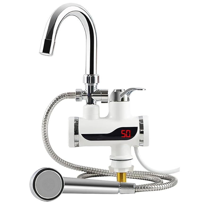 Grifo de agua caliente con ducha
