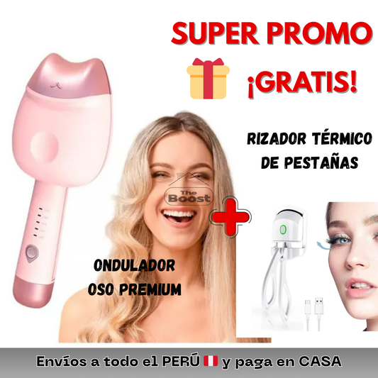 Ondulador Bear premium + Rizador térmico para pestañas de regalo 🎁