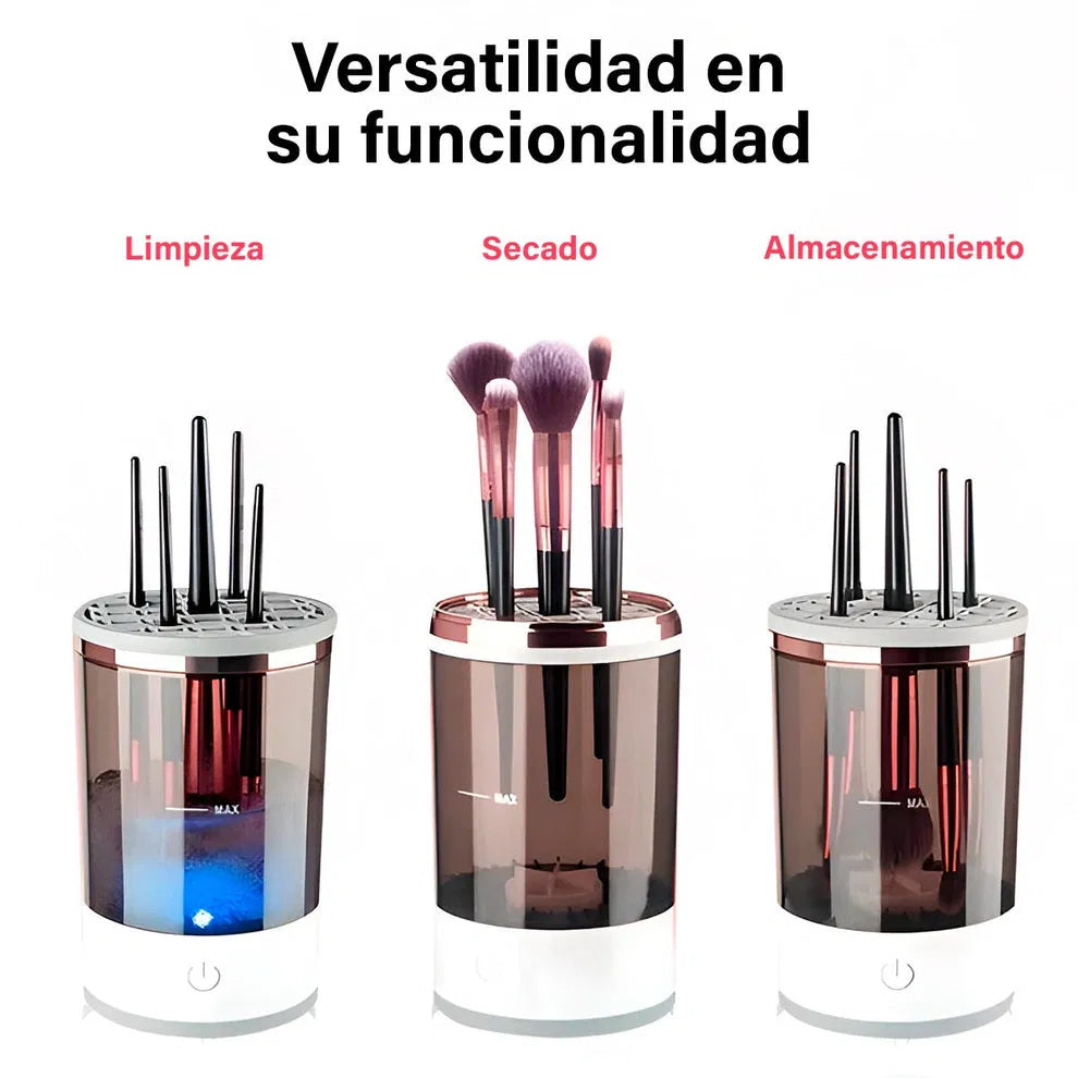 Limpiador de brochas de maquillaje
