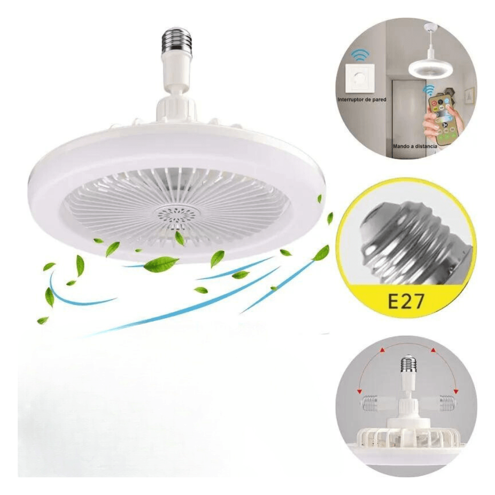 Foco ventilador de techo 3 en 1