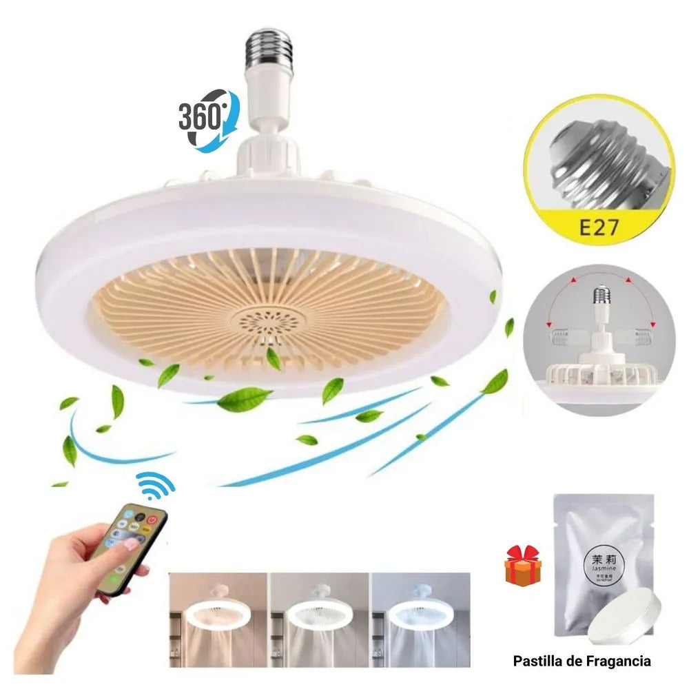 Foco ventilador de techo 3 en 1