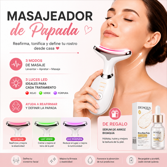 Masajeador de papada + Serum de regalo 🎁