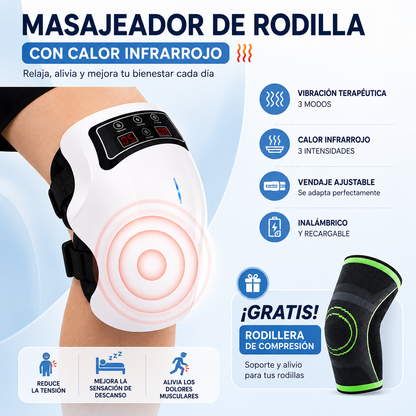 Masajeador de rodilla premium + Rodillera de compresión de regalo 🎁
