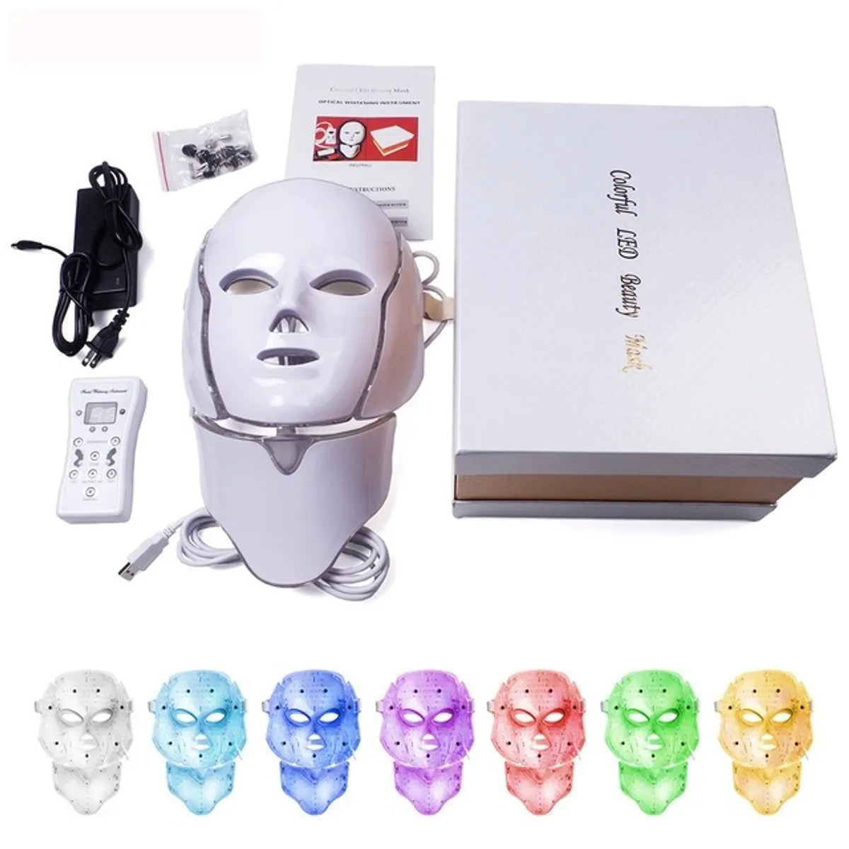Máscara facial LED con Cullera