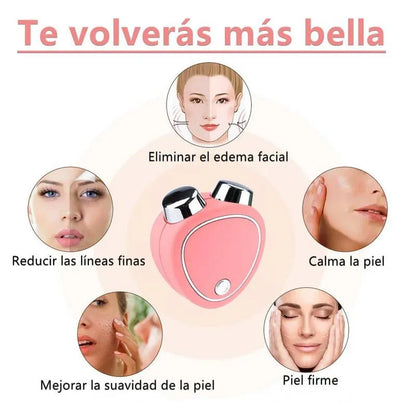 Masajeador facial microcorriente